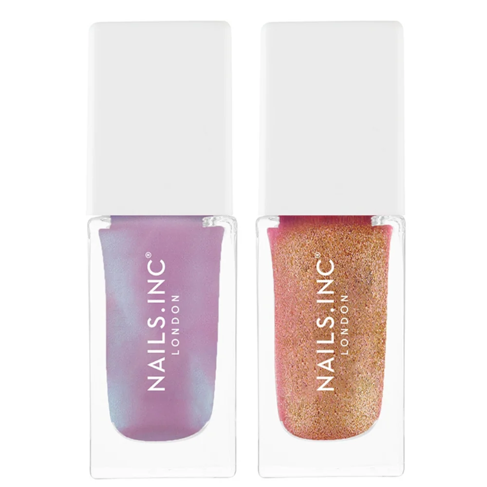 Nails Inc. Euphoria Highlight Dreamy Mini Nail Polish Duo 2 x 8ml - Image 2