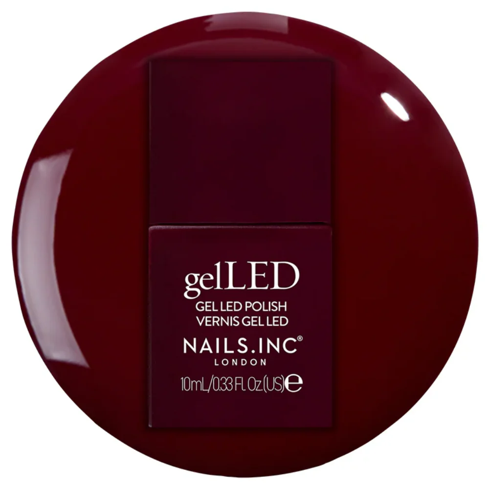Nails Inc. gelLED Berry Burgundy Gel LED Nail Polish 10ml - Image 2