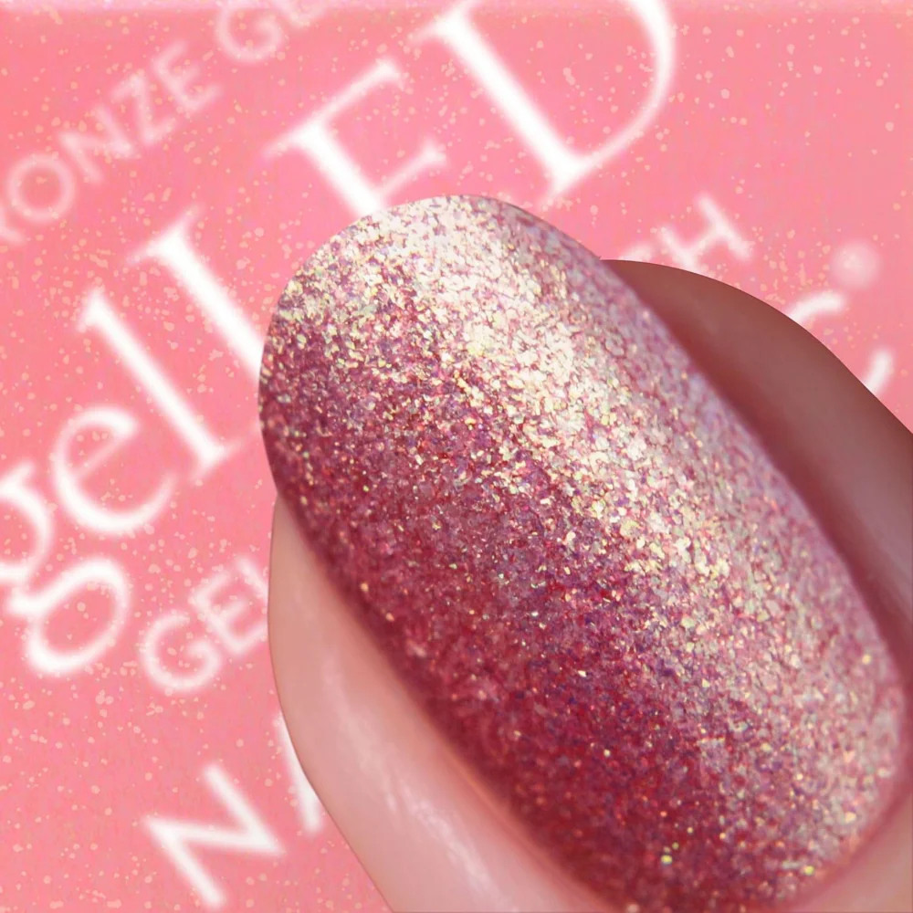 Nails Inc. gelLED Bronze Glitz Gel LED Nail Polish 10ml - Image 2