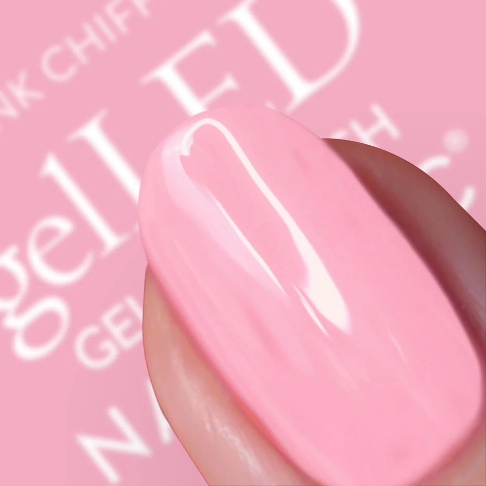 Nails Inc. gelLED Pink Chiffon Gel LED Nail Polish 10ml - Image 2