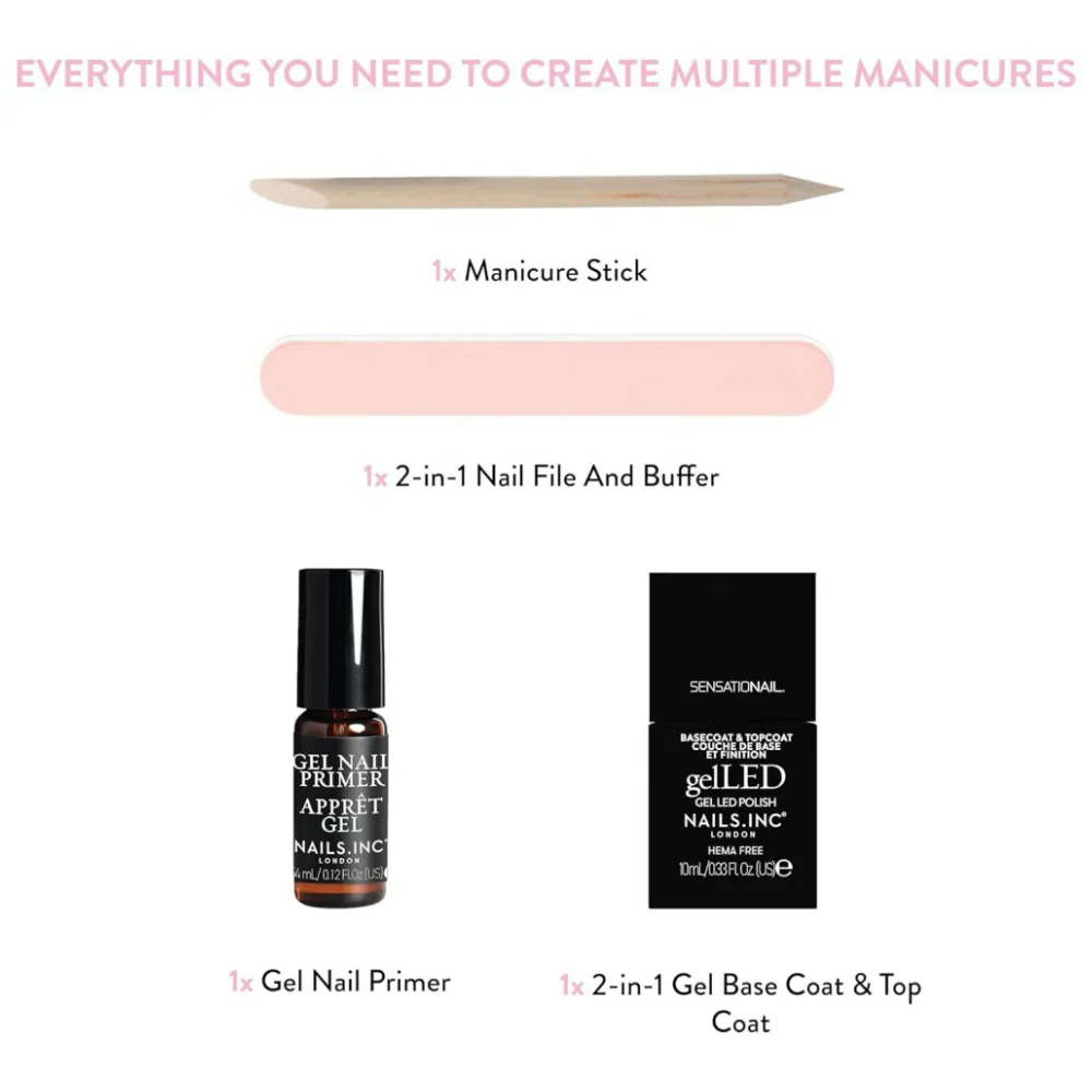 Nails Inc. gelLED Prep & Seal Refill Kit - Image 2