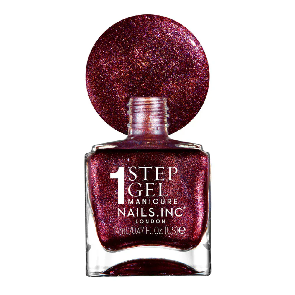 Nails Inc. It's Topless 1-Step Gel Scarlett Nail Polish 14ml - Image 2