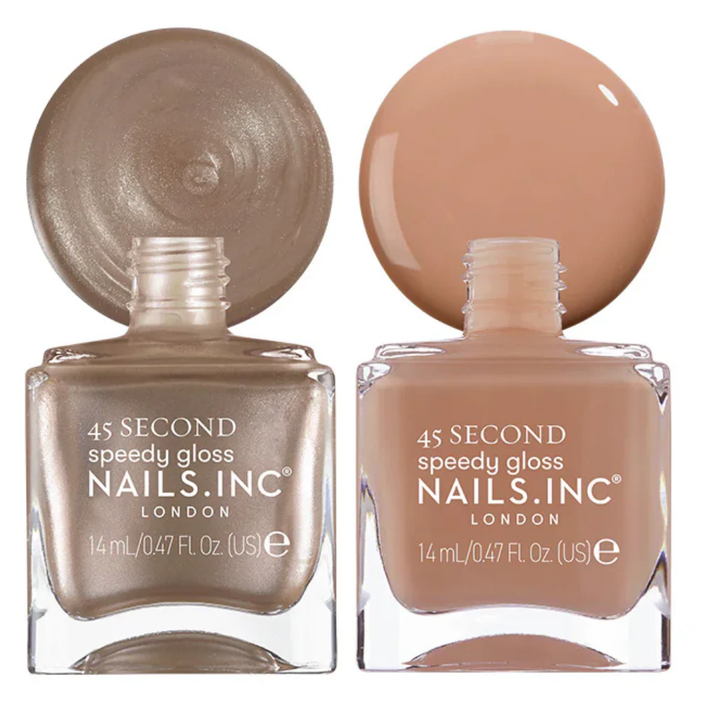 Nails Inc. Mocha Mousse Nail Polish Duo 2 x 14ml - Image 2