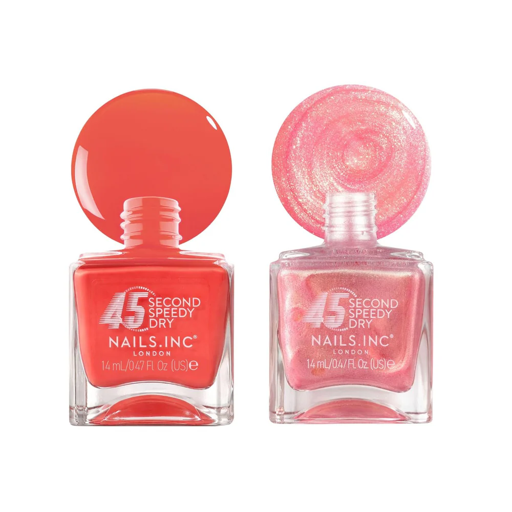 Nails Inc. Sun, Sea & Spritz Nail Polish Duo 2 x 14ml - Image 4