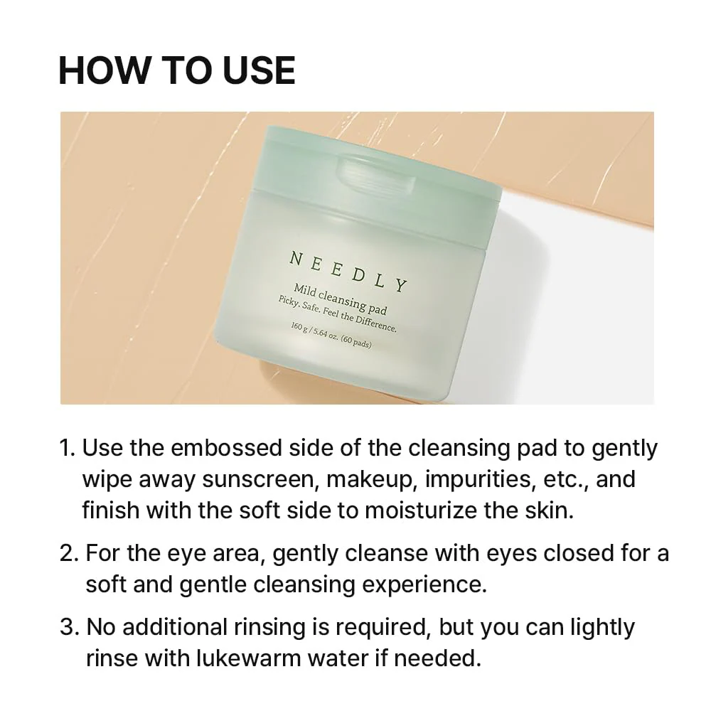 Needly Mild Cleansing Pads x60 - Image 9