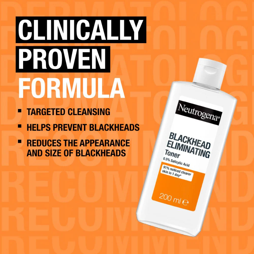 Neutrogena Blackhead Eliminating Cleansing Toner 200ml - Image 4
