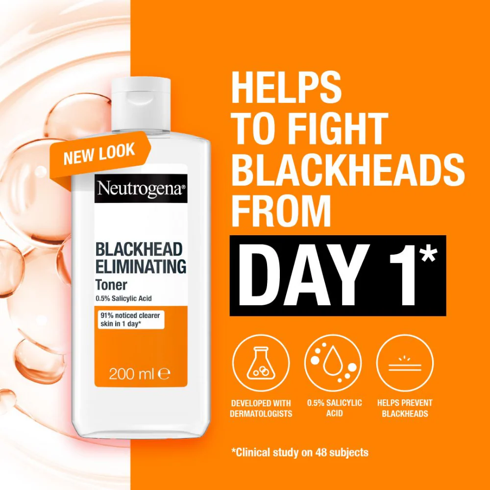 Neutrogena Blackhead Eliminating Cleansing Toner 200ml - Image 5