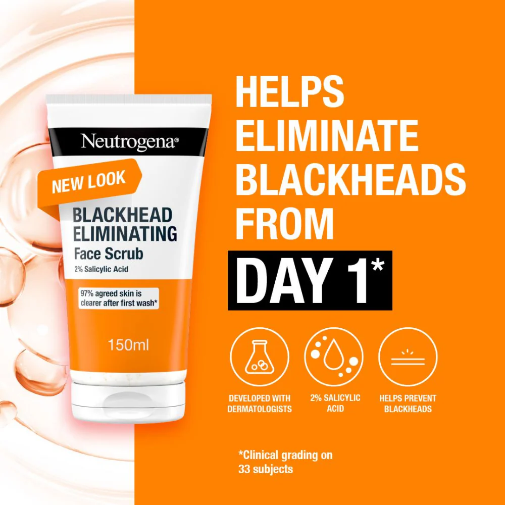 Neutrogena Clear & Defend Facial Scrub 150ml - Image 4