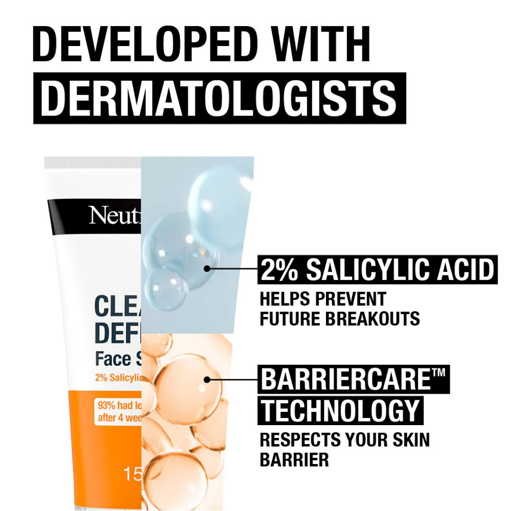 Neutrogena Clear & Defend Facial Scrub 150ml - Image 6