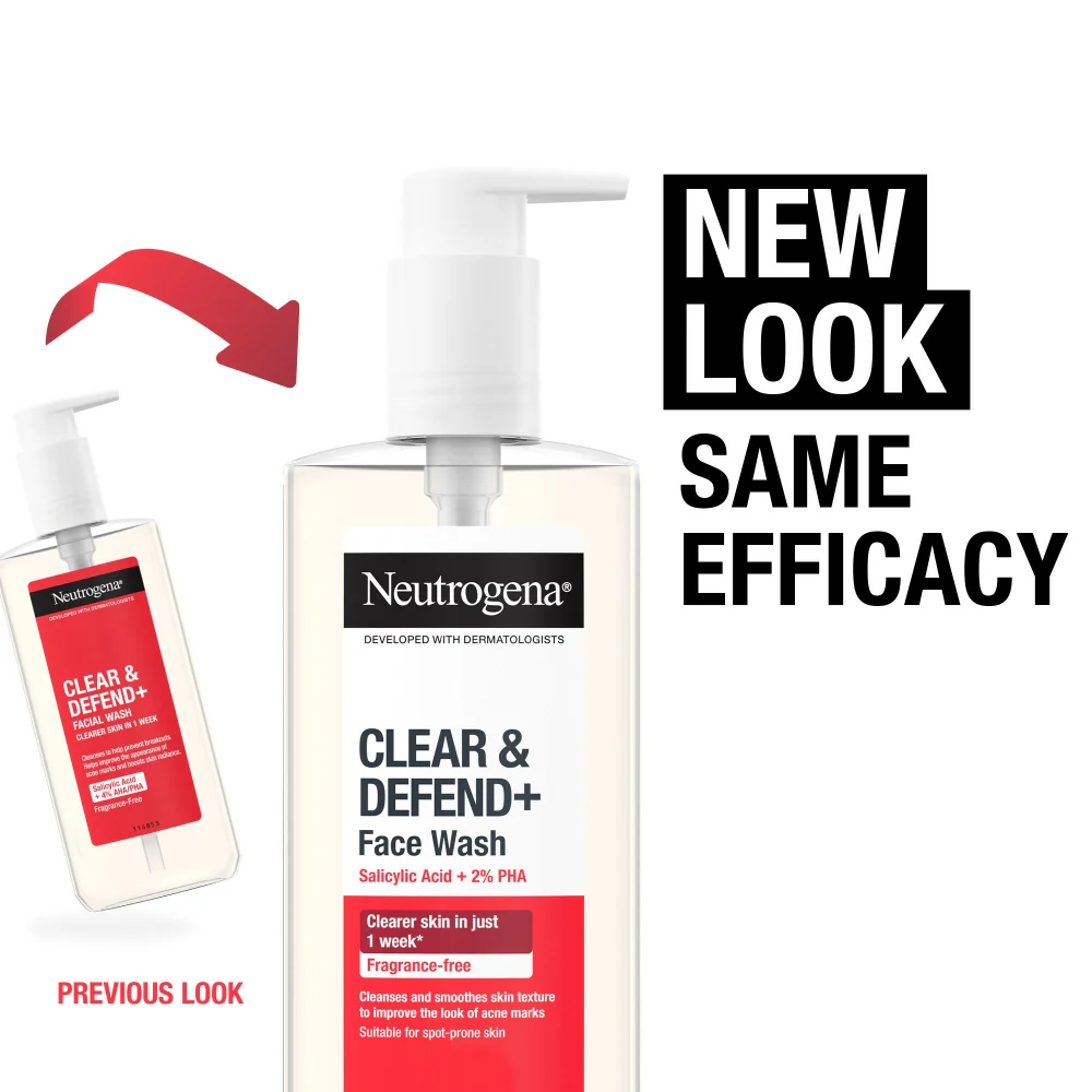 Neutrogena Clear & Defend+ Facial Wash 200ml - Image 3