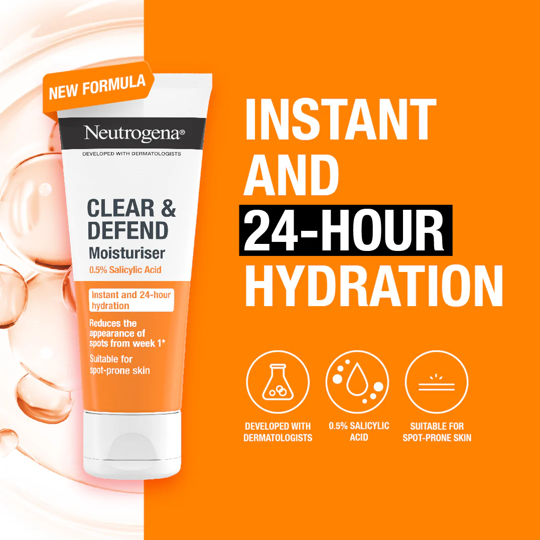Neutrogena Clear & Defend Moisturiser 50ml - Image 2