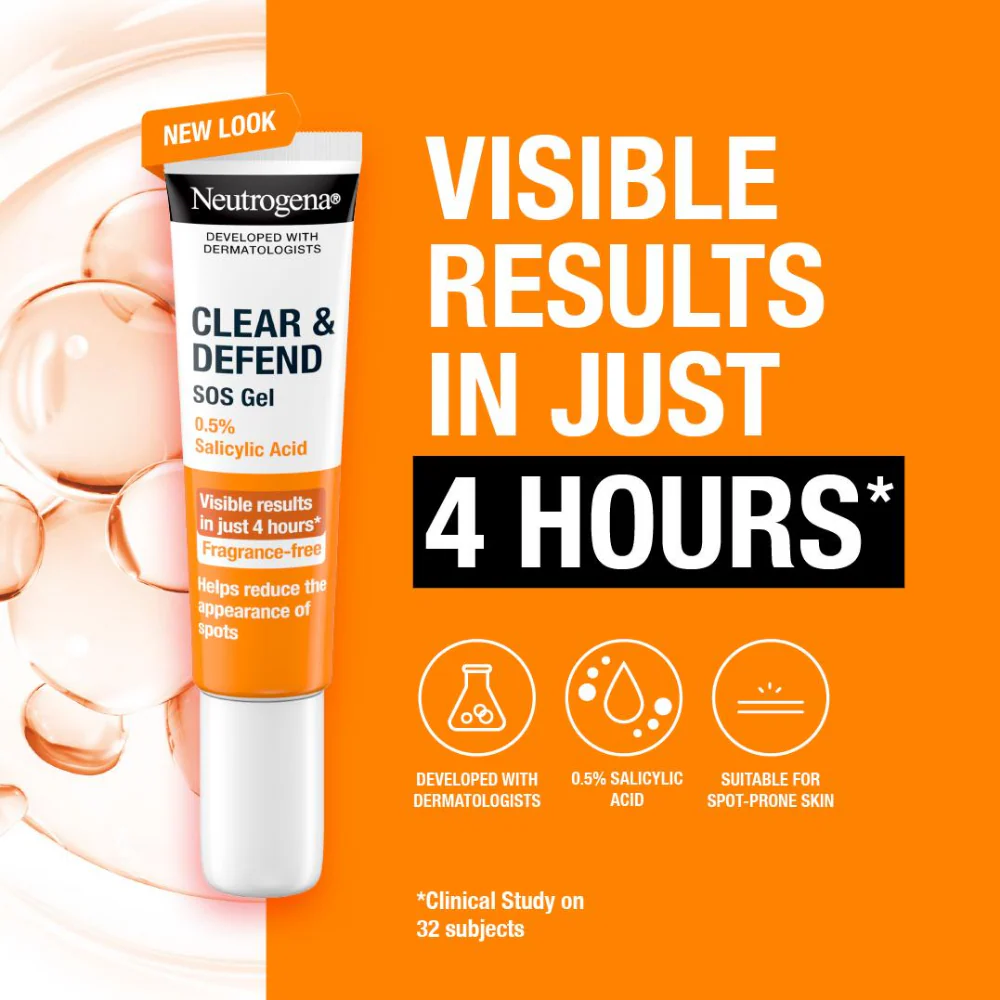 Neutrogena Clear & Defend Rapid Clear Treatment Gel 15ml - Image 3