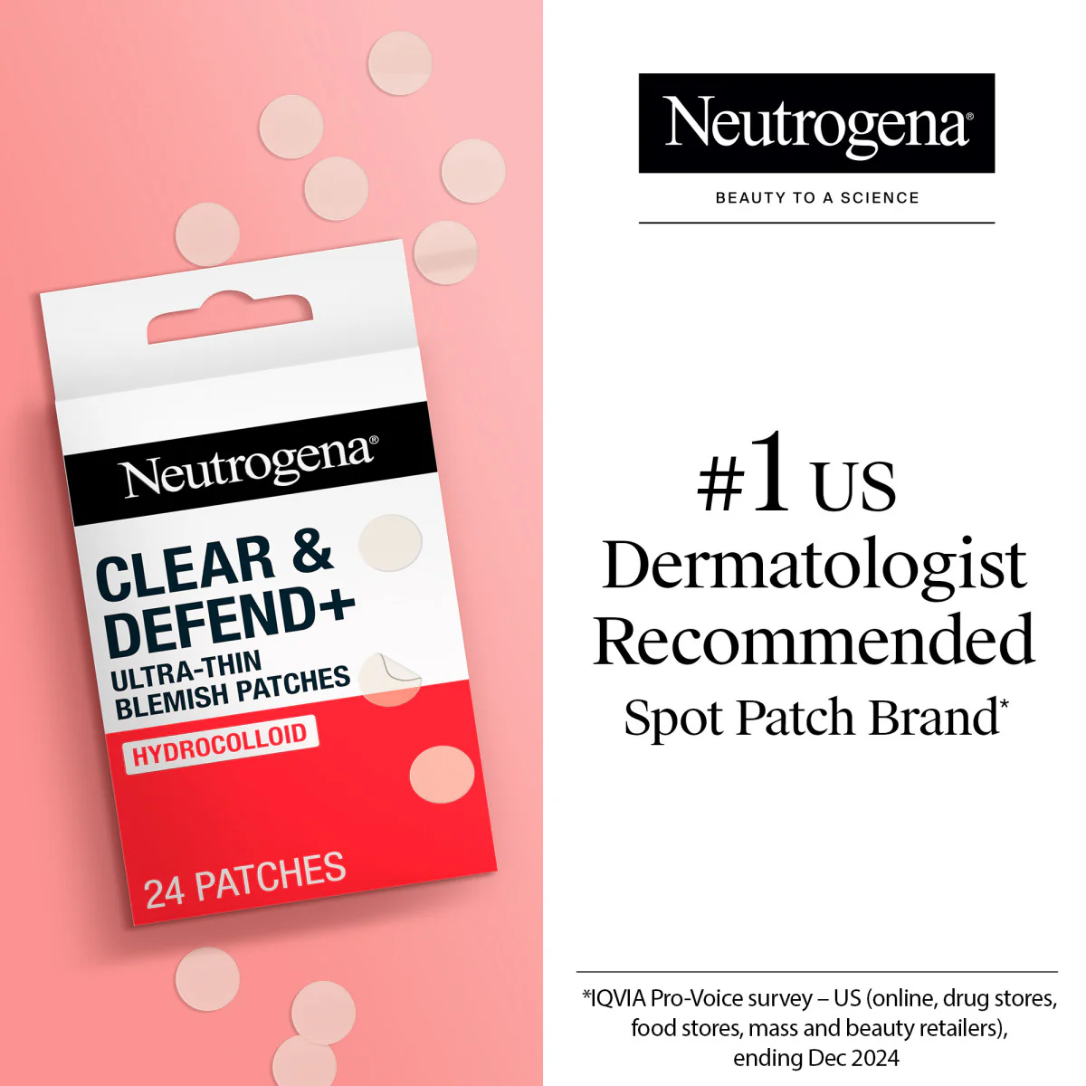 Neutrogena Clear & Defend+ Ultra-Thin Hydrocolloid Blemish Patches x24 - Image 6