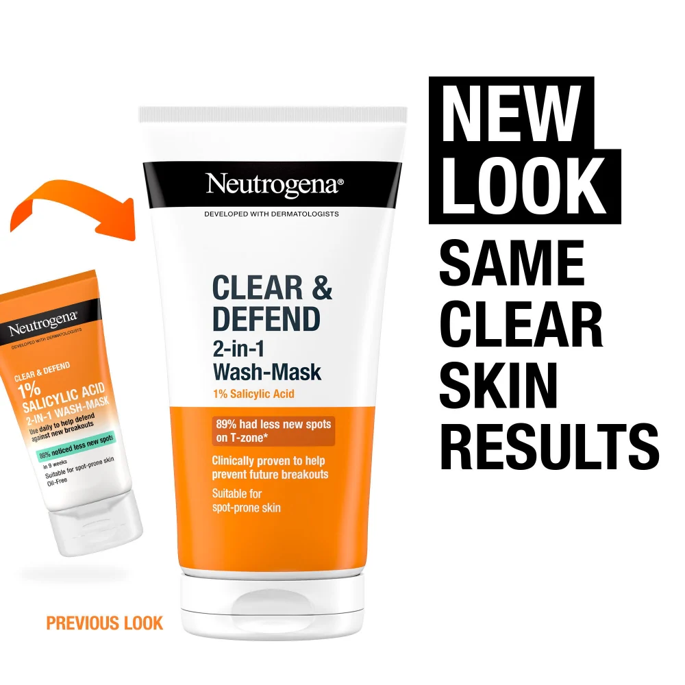 Neutrogena Clear & Defend Wash Mask 150ml - Image 3