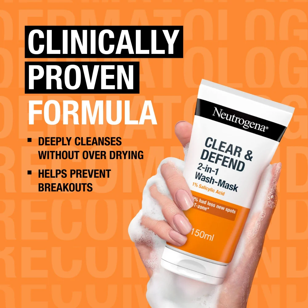 Neutrogena Clear & Defend Wash Mask 150ml - Image 4