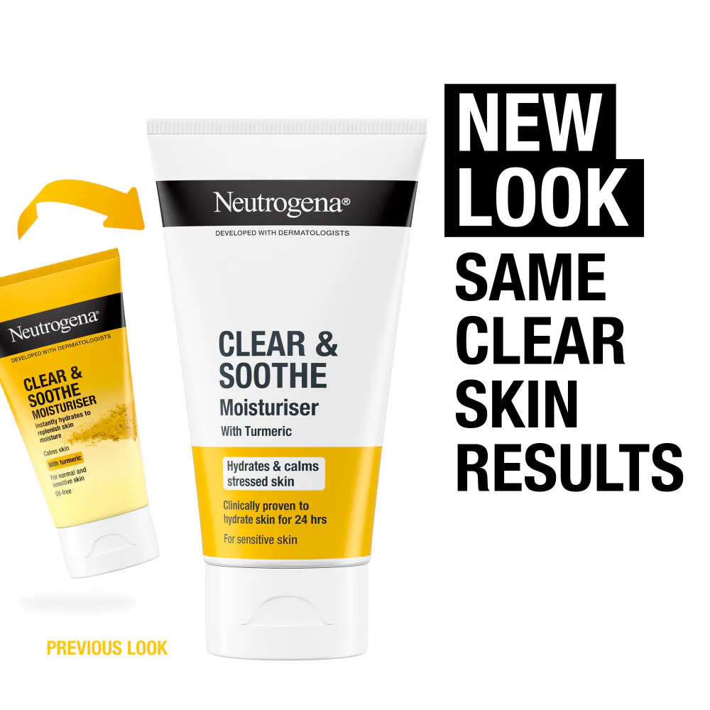 Neutrogena Clear & Soothe Turmeric Moisturiser 75ml - Image 4