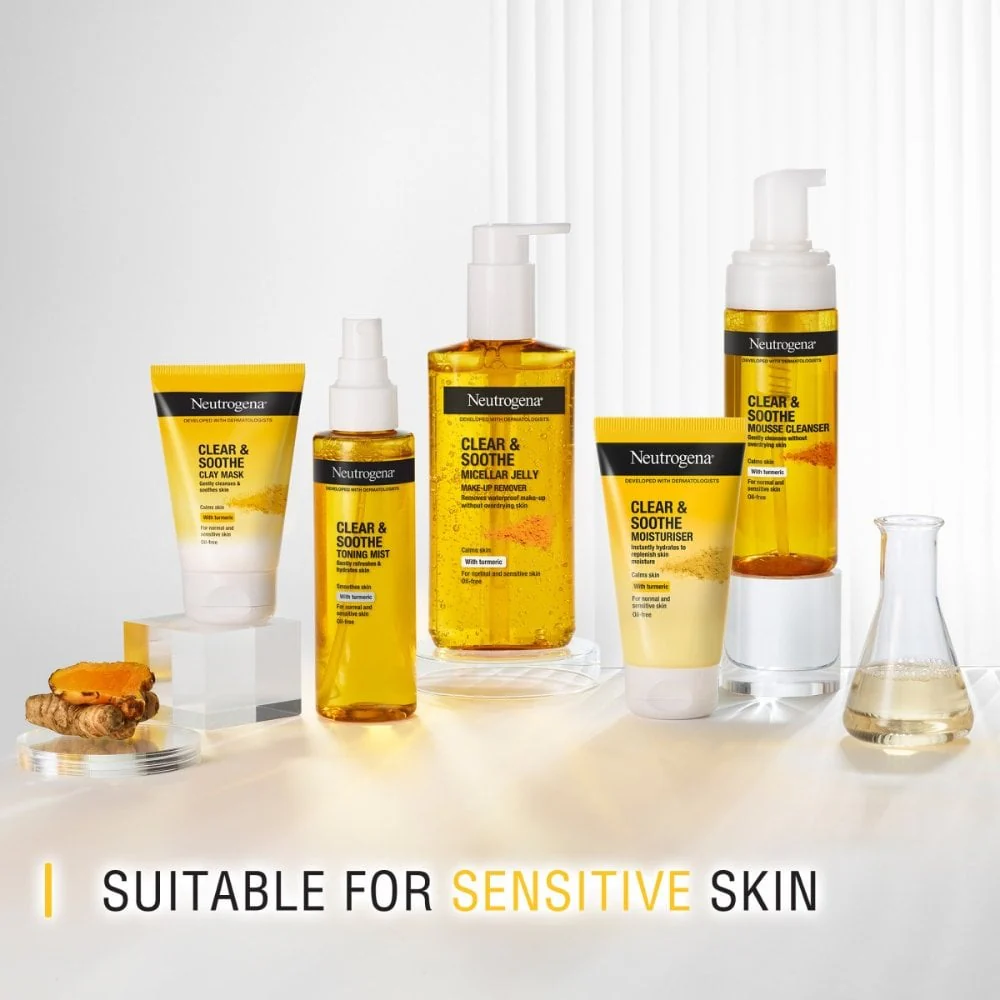 Neutrogena Clear & Soothe Turmeric Toning Mist 125ml - Image 4