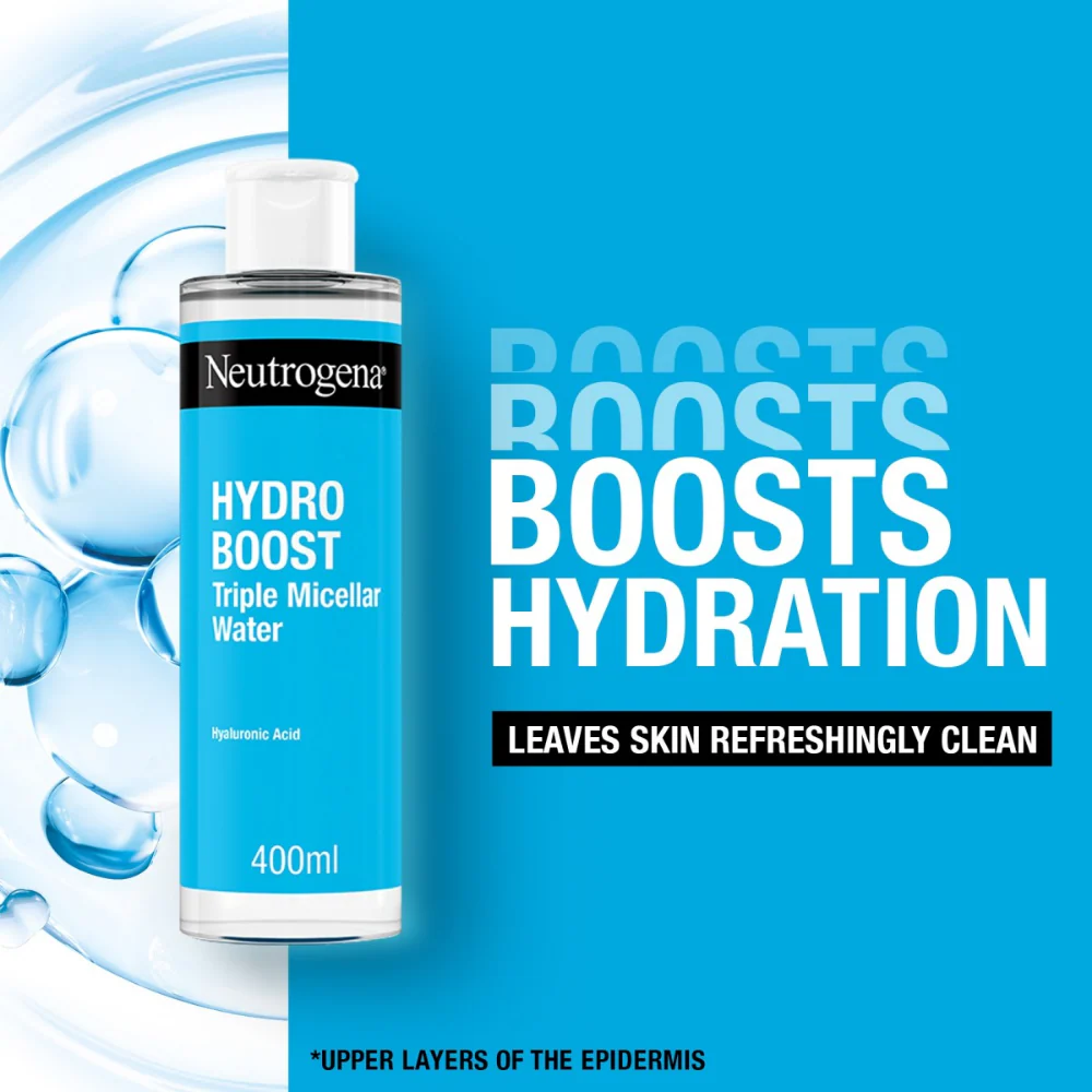 Neutrogena Hydro Boost Triple Micellar Water 400ml - Image 4
