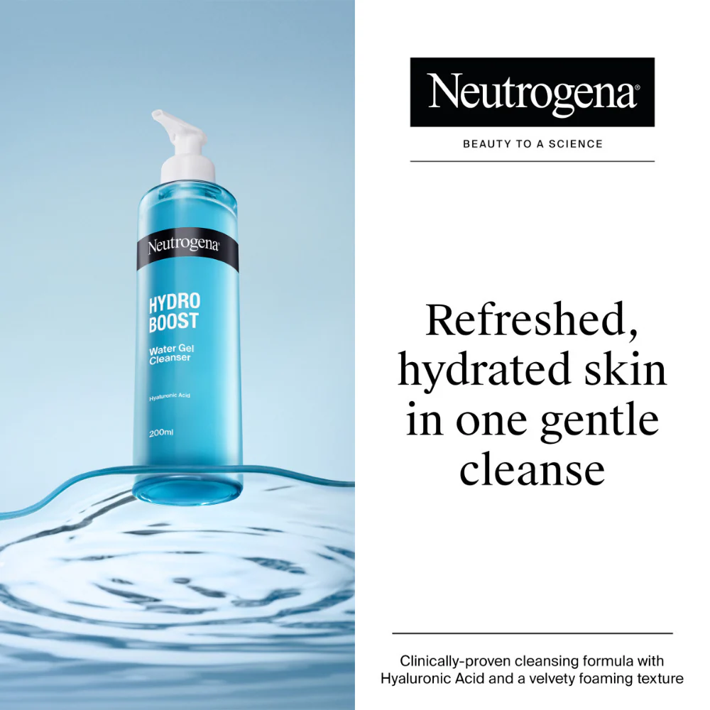 Neutrogena Hydro Boost Water Gel Cleanser Fragrance-Free 200ml - Image 5