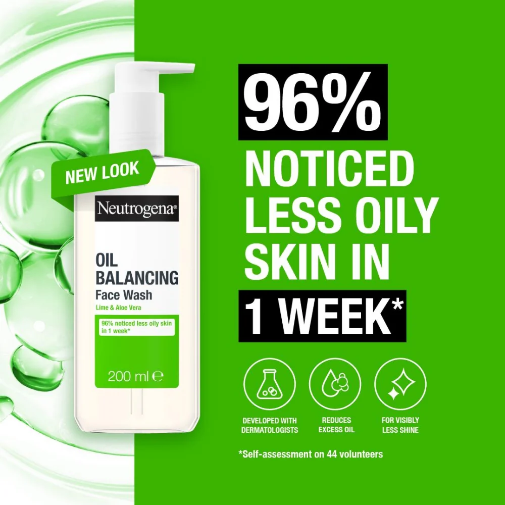 Neutrogena Oil Balancing Facial Wash 200ml - Image 2
