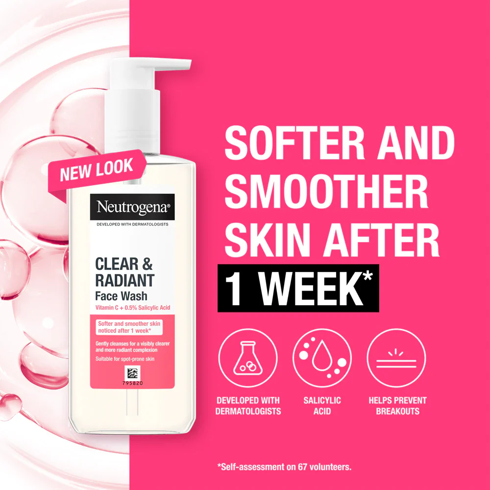 Neutrogena Refreshingly Clear Facial Wash 200ml - Image 2