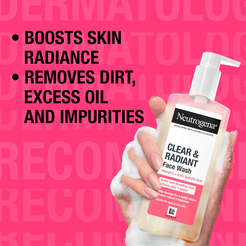 Neutrogena Refreshingly Clear Facial Wash 200ml - Image 4