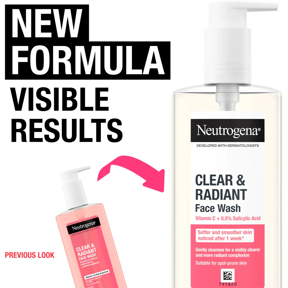 Neutrogena Refreshingly Clear Facial Wash 200ml - Image 5