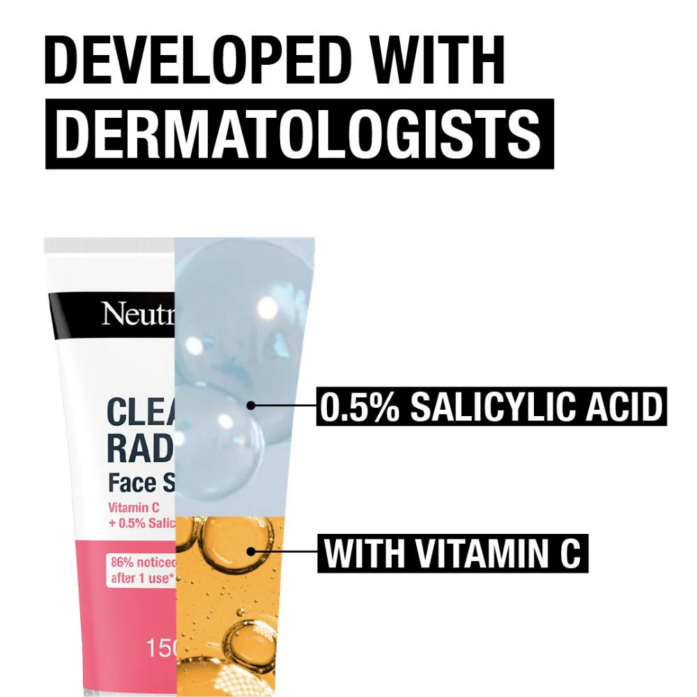 Neutrogena Refreshingly Clear Pink Grapefruit Daily Exfoliator 150ml - Image 5