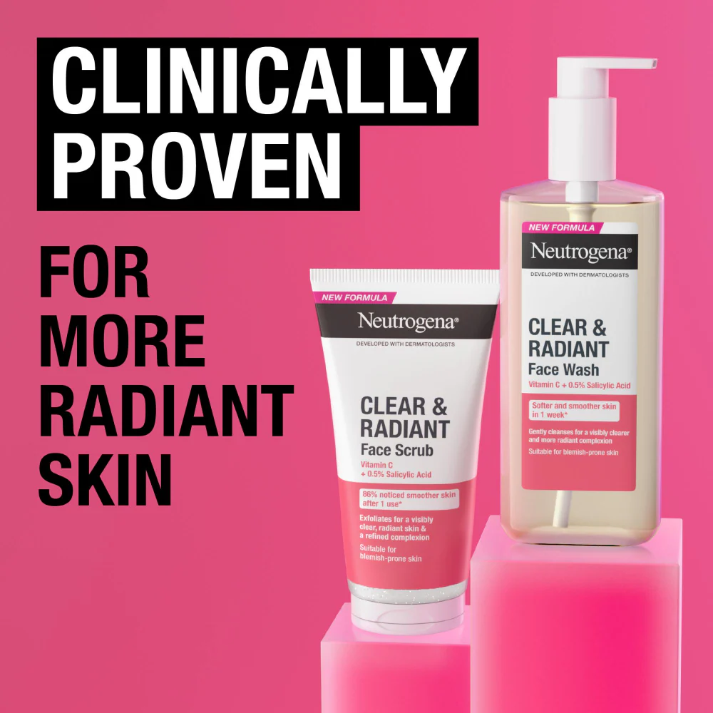 Neutrogena Refreshingly Clear Pink Grapefruit Daily Exfoliator 150ml - Image 6