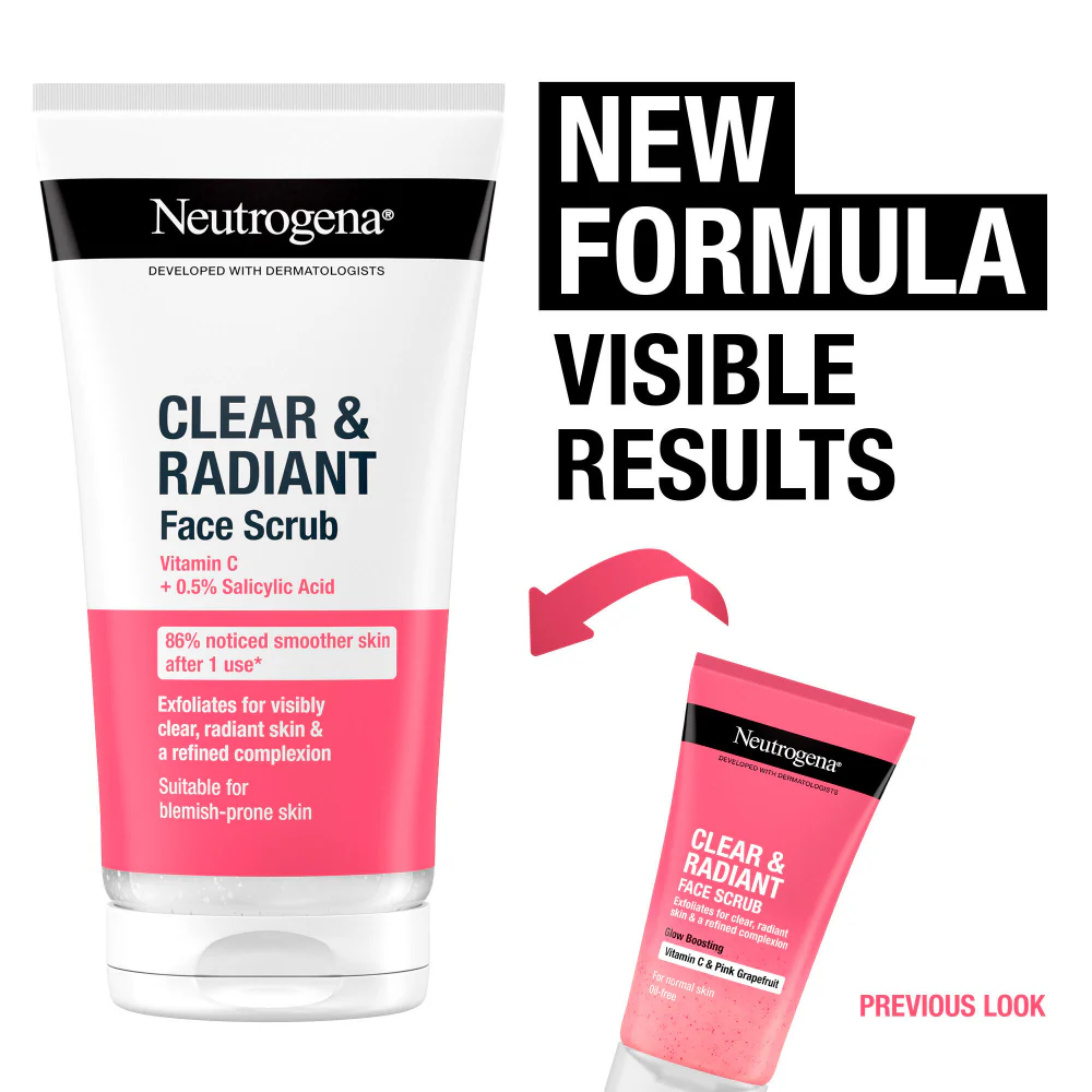 Neutrogena Refreshingly Clear Pink Grapefruit Daily Exfoliator 150ml - Image 7
