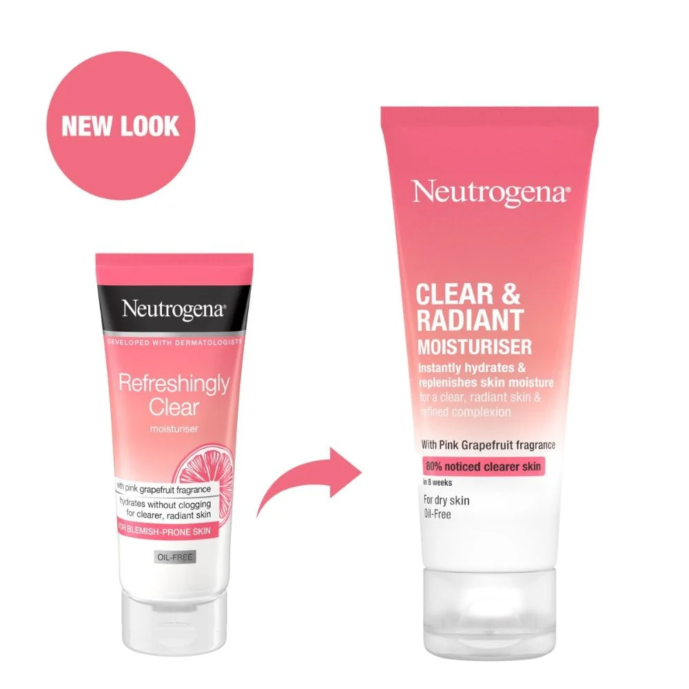 Neutrogena Refreshingly Clear Pink Grapefruit Moisturiser 50ml - Image 2