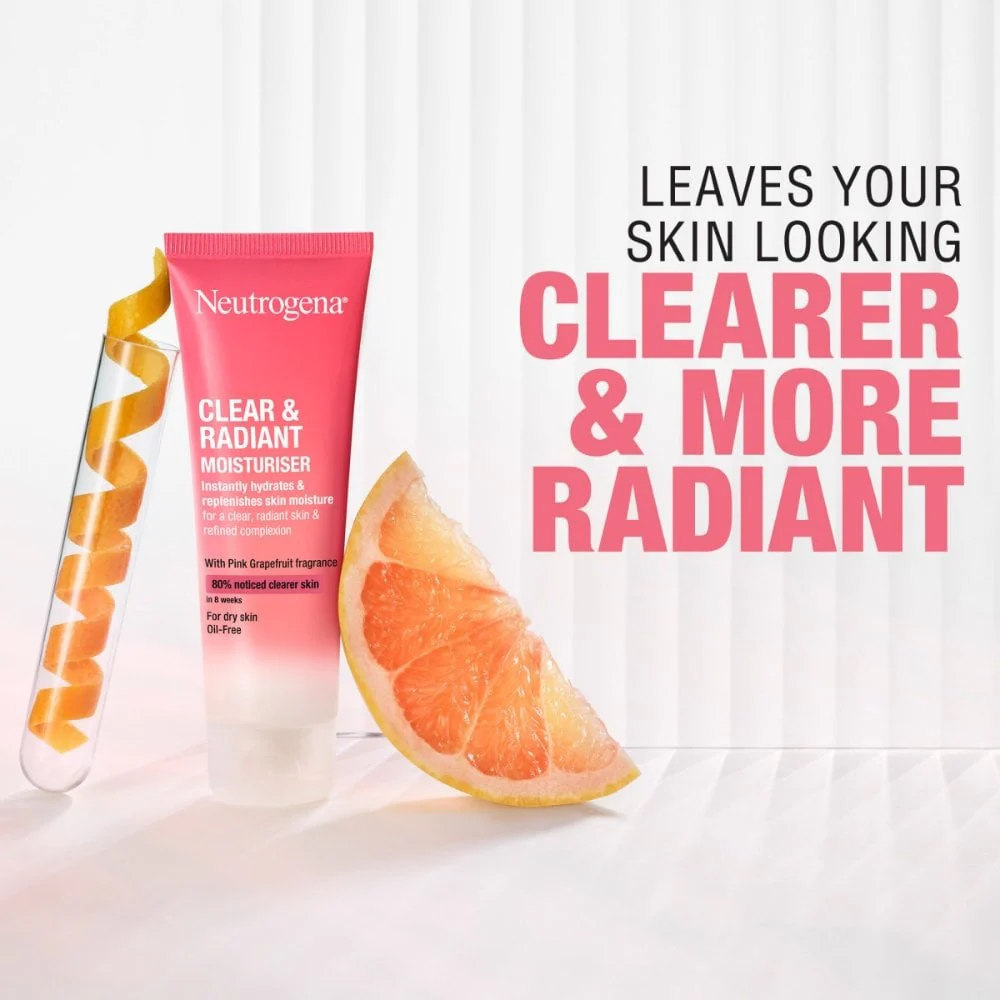 Neutrogena Refreshingly Clear Pink Grapefruit Moisturiser 50ml - Image 3