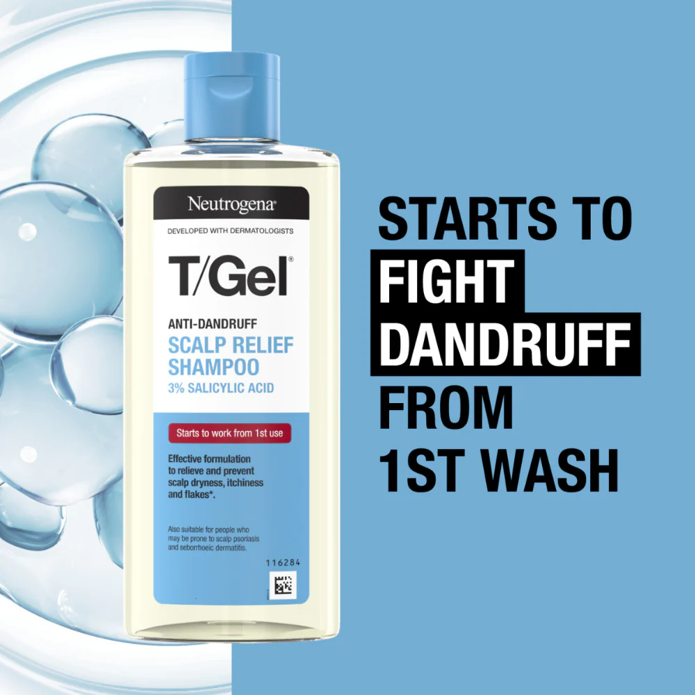 Neutrogena T-Gel Anti-Dandruff Scalp Relief Shampoo 250ml - Image 4