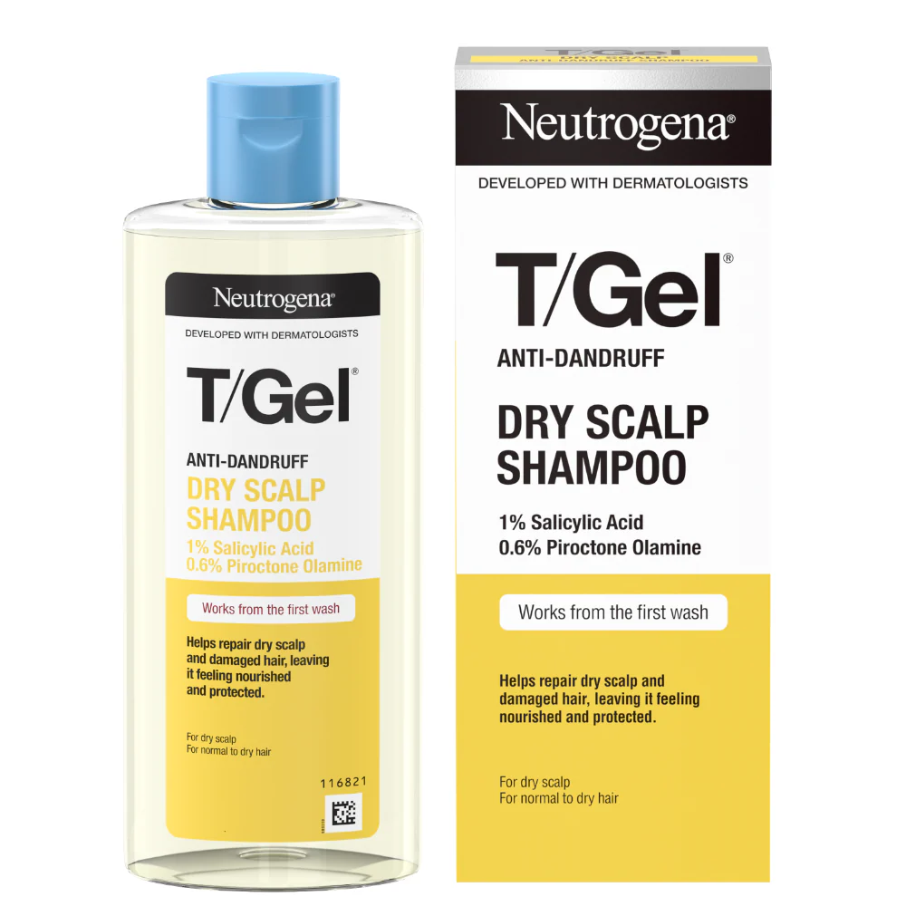 Neutrogena T/Gel Anti-Dandruff Shampoo for Dry Hair 250ml - Image 2