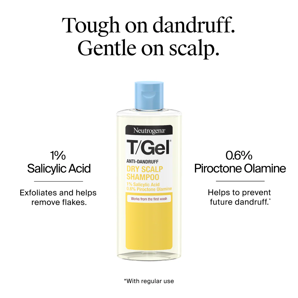 Neutrogena T/Gel Anti-Dandruff Shampoo for Dry Hair 250ml - Image 6