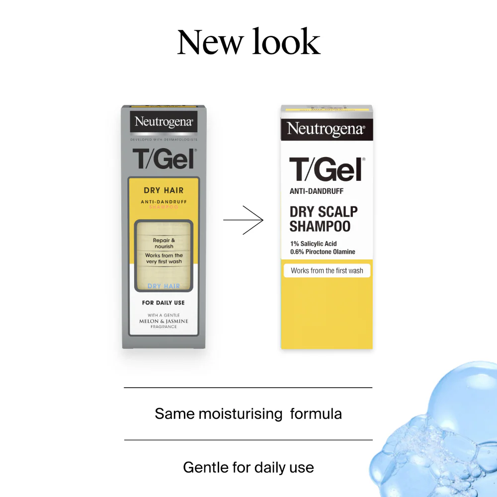 Neutrogena T/Gel Anti-Dandruff Shampoo for Dry Hair 250ml - Image 7