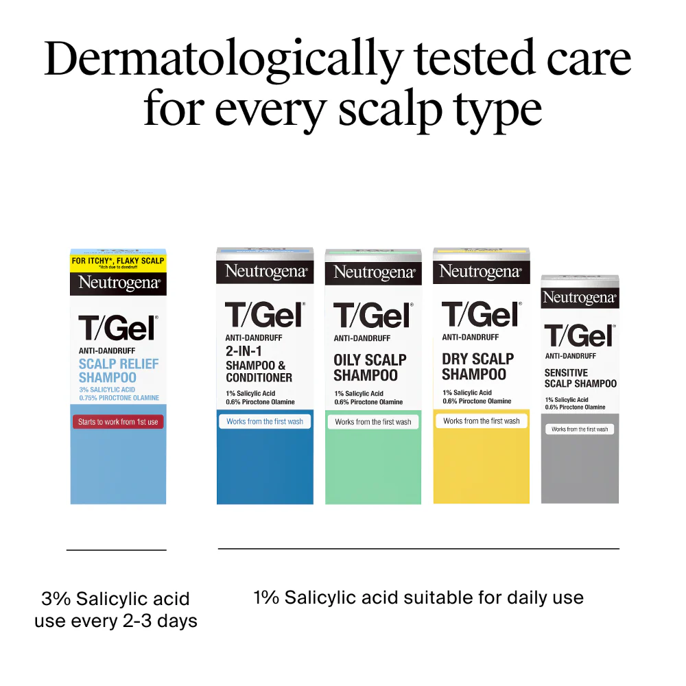 Neutrogena T/Gel Anti-Dandruff Shampoo for Dry Hair 250ml - Image 8