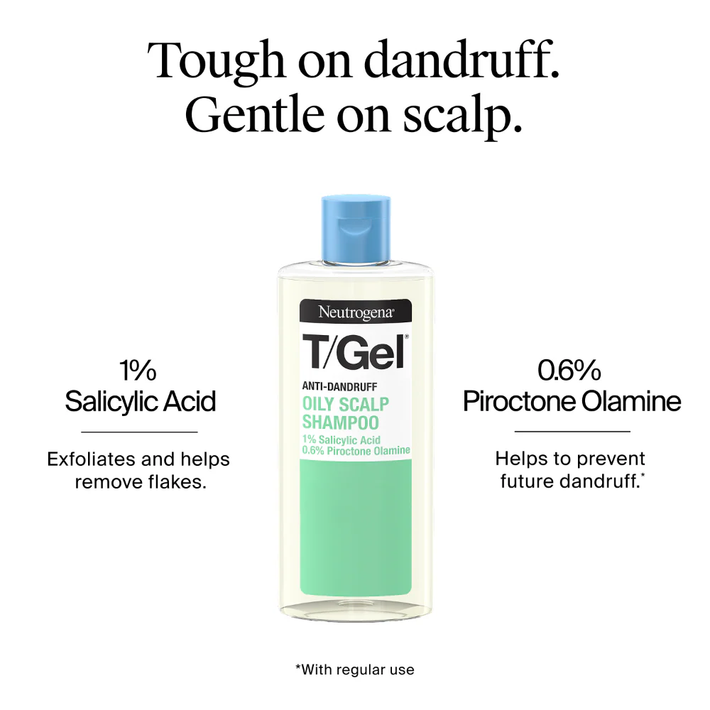 Neutrogena T/Gel Anti-Dandruff Shampoo for Oily Scalp 250ml - Image 6