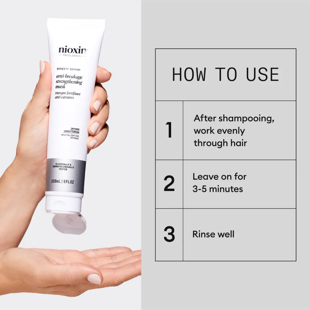 Nioxin Deep Protect Density Hair Repair Mask for Coloured or Damaged Hair 150ml - Image 3
