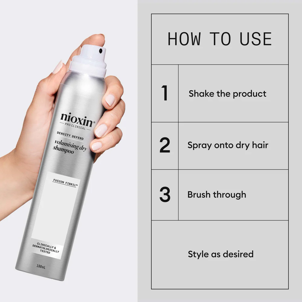 Nioxin Instant Fullness Dry Cleanser Volumising Dry Shampoo 180ml - Image 4