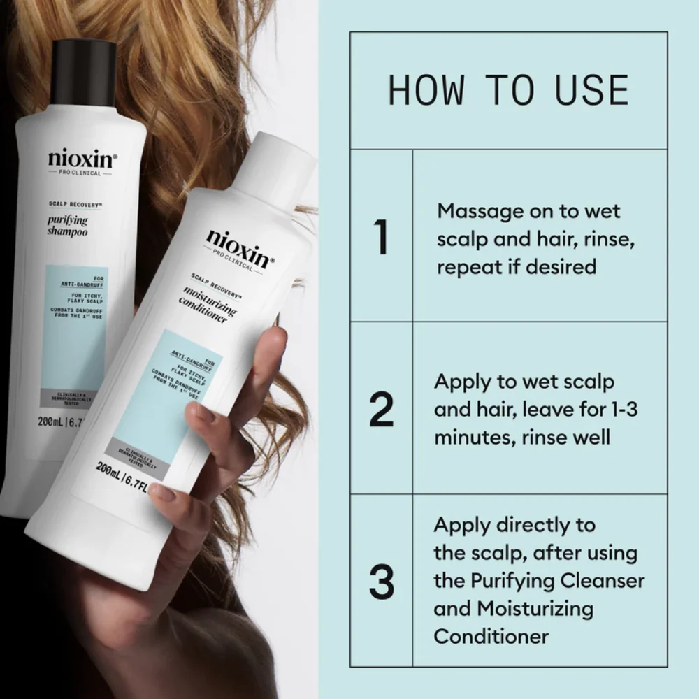 Nioxin Scalp Recovery Anti-Dandruff 3-Step System Kit - Image 4
