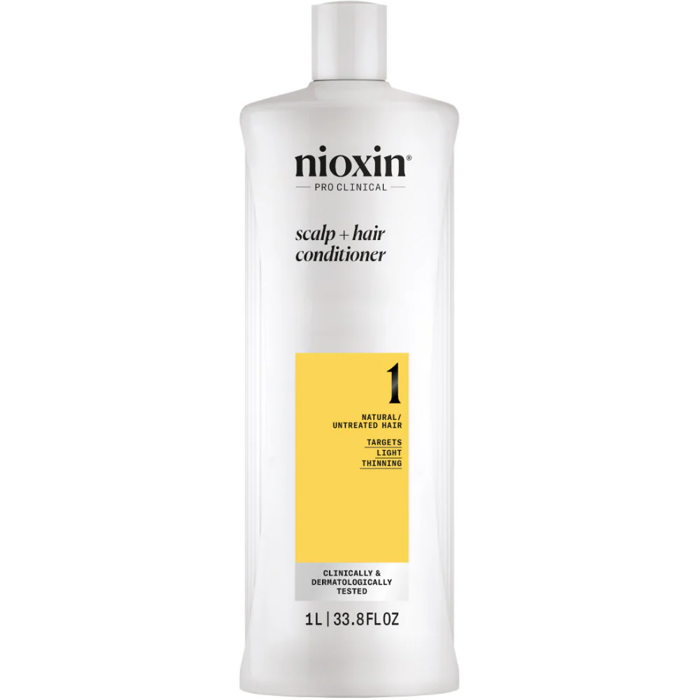 Nioxin System 1 Shampoo & Conditioner Twin for Natural Hair with Light Thinning 2 x 1000ml - Image 3