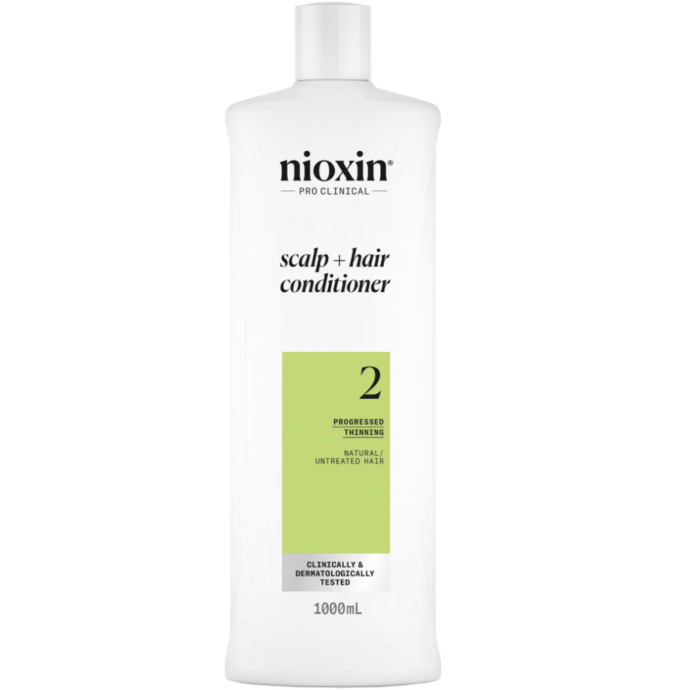 Nioxin System 2 Shampoo & Conditioner Twin for Natural Hair with Progressed Thinning 2 x 1000ml - Image 3