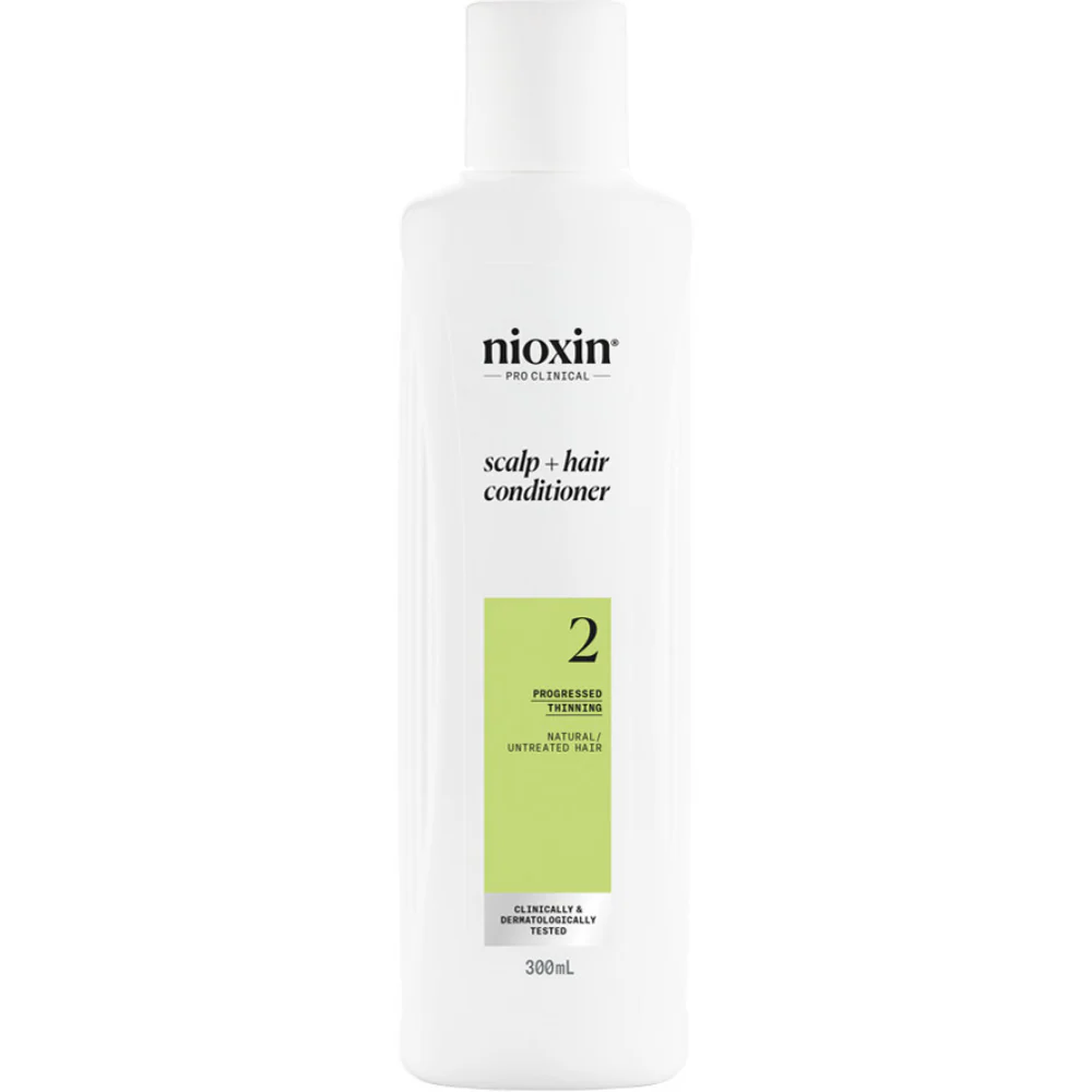 Nioxin System 2 Shampoo & Conditioner Twin for Natural Hair with Progressed Thinning 2 x 300ml - Image 3