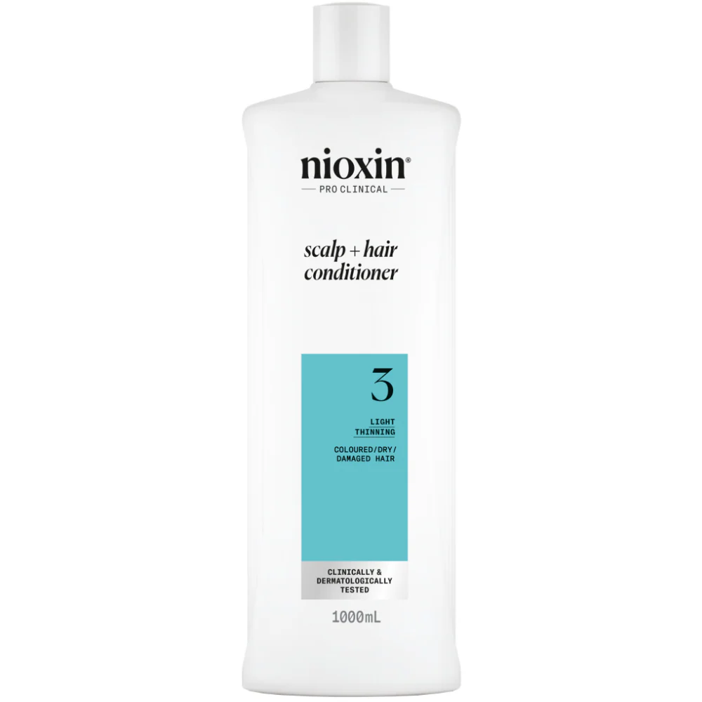 Nioxin System 3 Shampoo & Conditioner Twin for Coloured Hair with Light Thinning 2 x 1000ml - Image 3