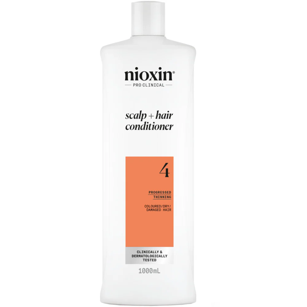 Nioxin System 4 Cleanser Shampoo for Coloured Treated Hair with Progressed Thinning 1000ml - Image 4