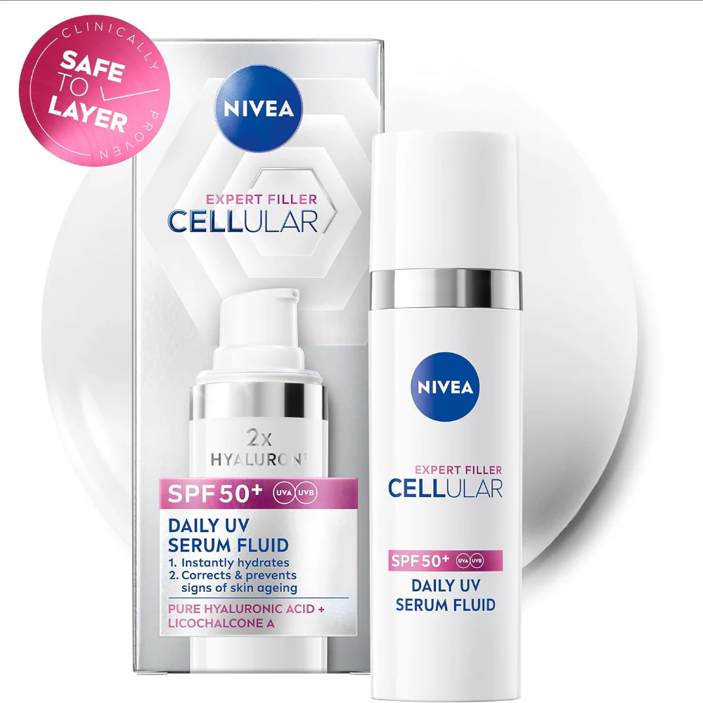 Nivea Cellular Expert Filler Daily UV Serum Fluid SPF50+ 30ml - Image 7