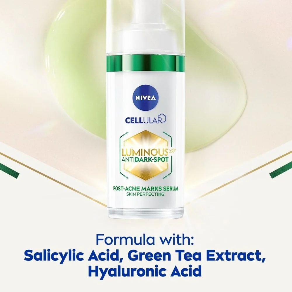 Nivea Cellular Luminous 630 Anti Dark-Spot Post-Acne Dark Marks Serum 30ml - Image 3