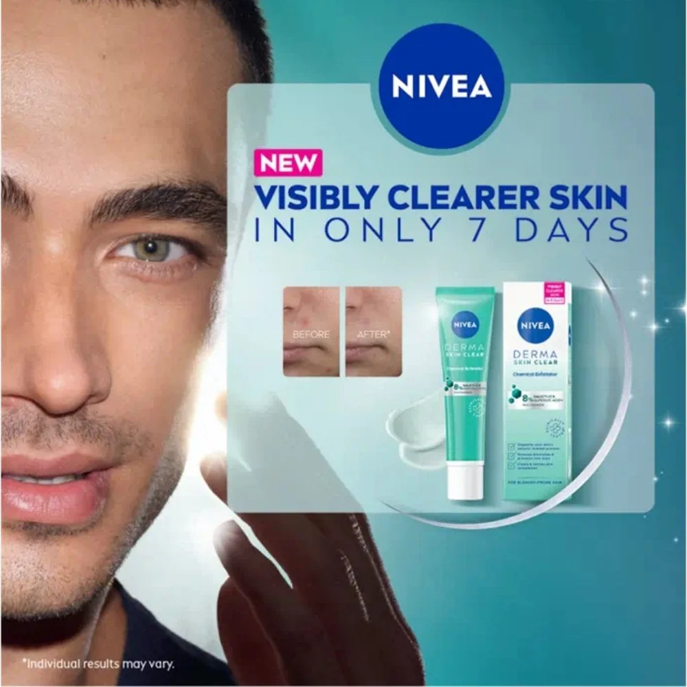 Nivea Derma Skin Clear Chemical Exfoliator 40ml - Image 2