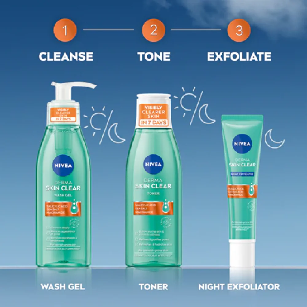 Nivea Derma Skin Clear Toner 200ml - Image 6